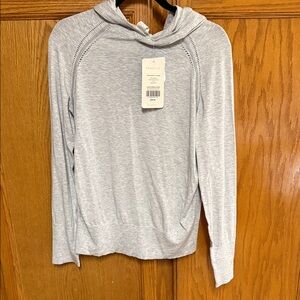 Fabletics Gray Hoodie Sweatshirt